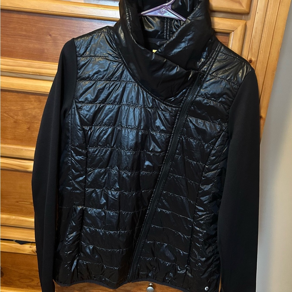 Xersion Black Quilted Puffer Jacket